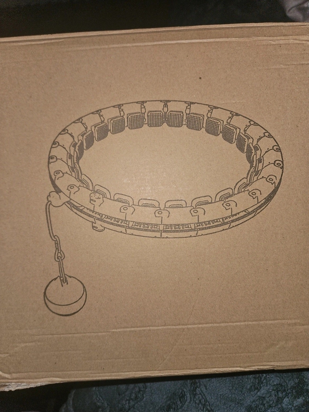 Adjustable Smart Fitness Hula Hoop Ring - Brown